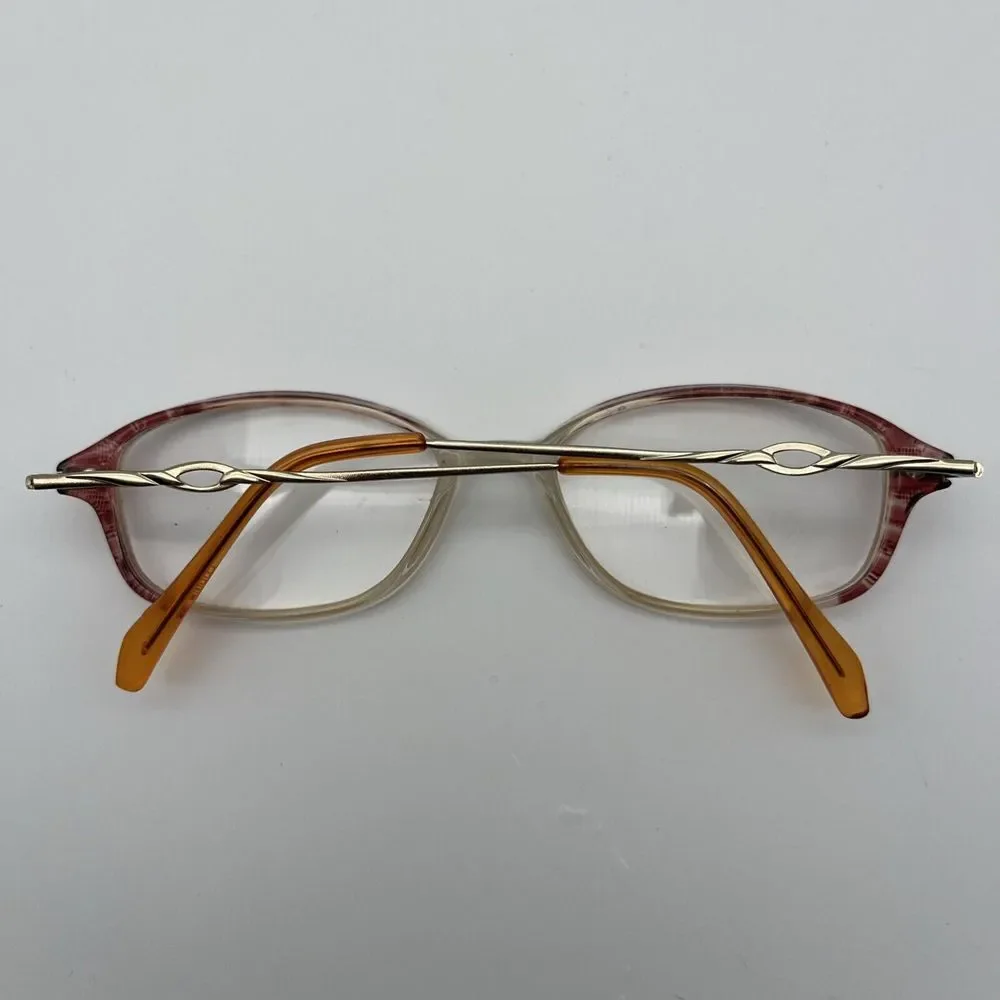 Eyeglass Frames Janice by Deals Optics 52-17-135 Brown Clear Full Plastic Rim